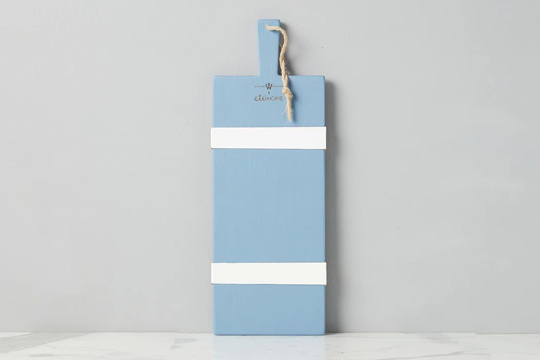 Caitlin Wilson French Blue/White Rectangle Mod Charcuterie Board, Small | etúHOME