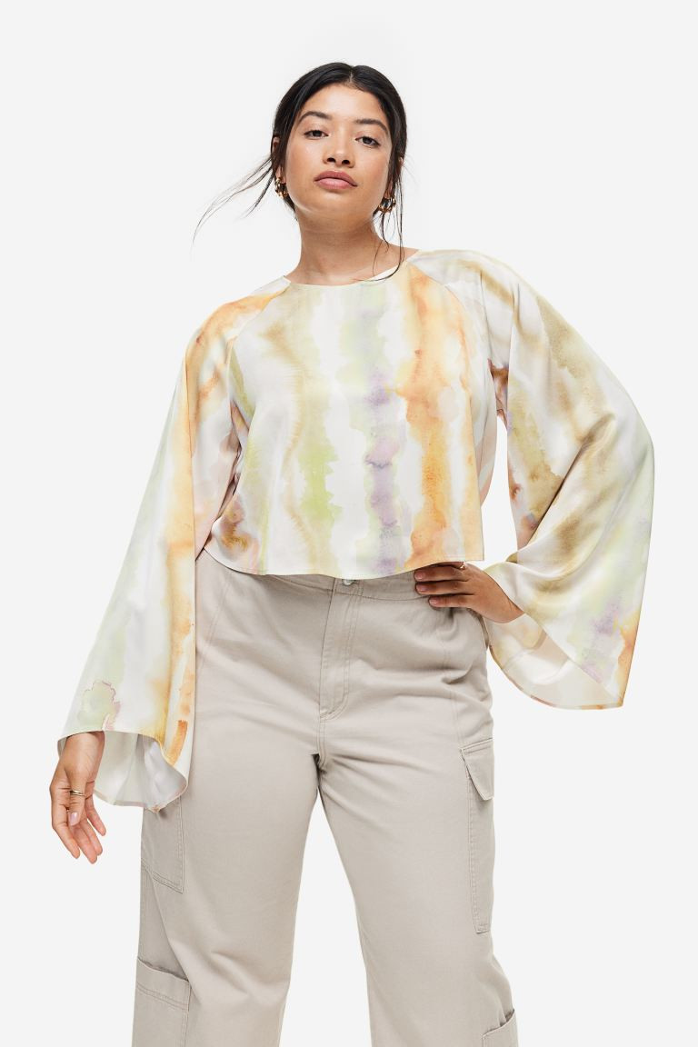 Trumpet-sleeved Blouse | H&M (US + CA)