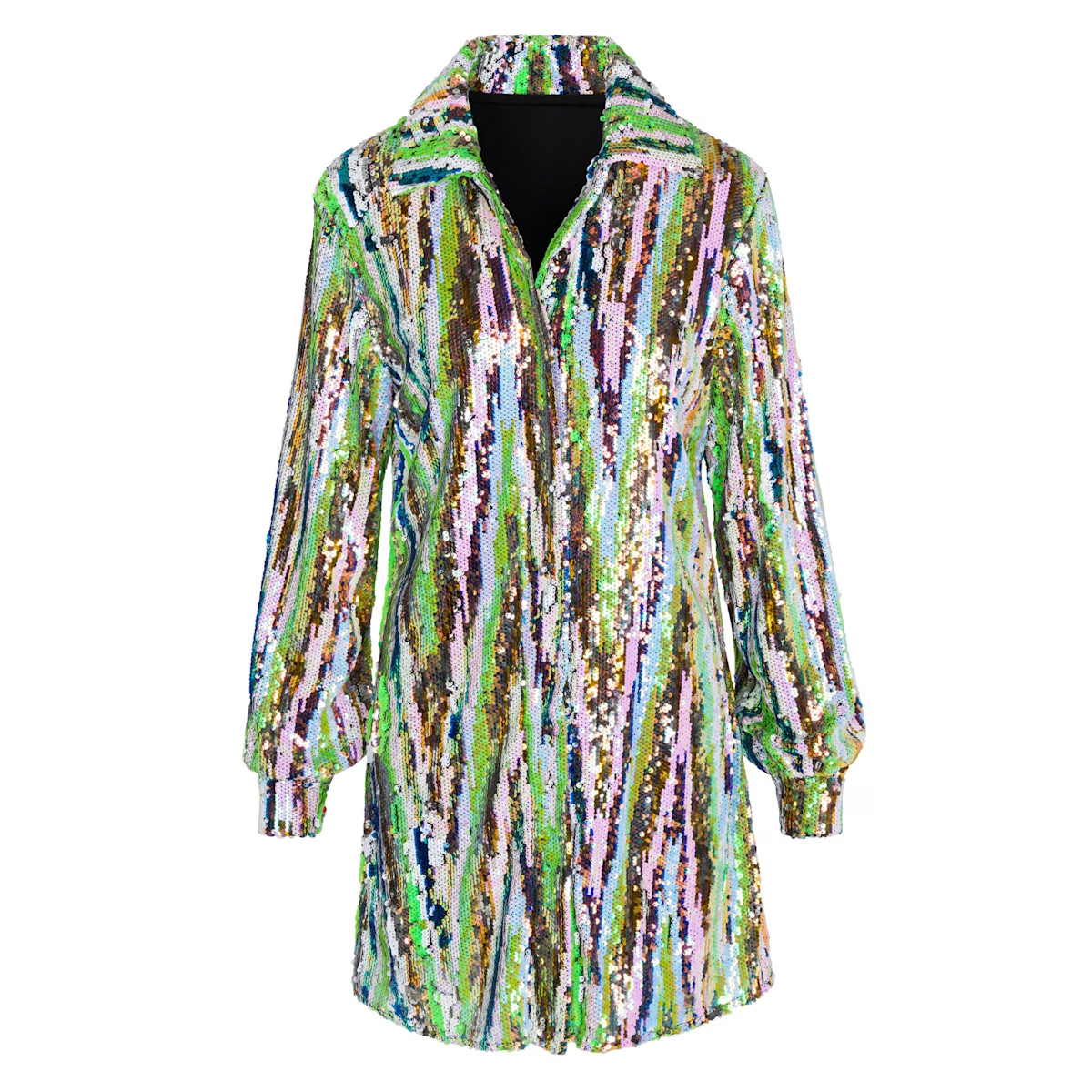 Martini Dress - Lime Glitter | Wolf & Badger (US)