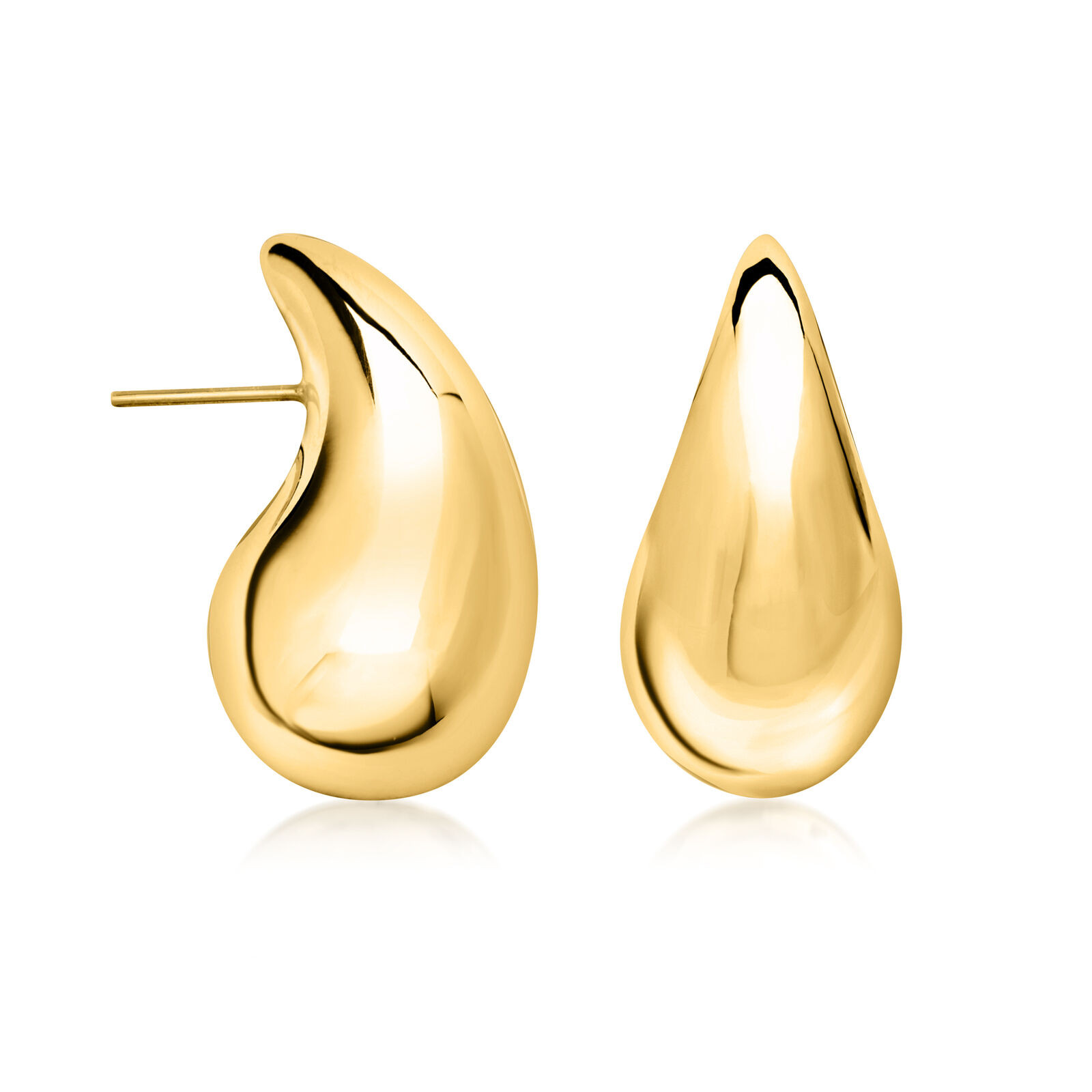 18kt Gold Over Sterling Teardrop Earrings | Ross-Simons