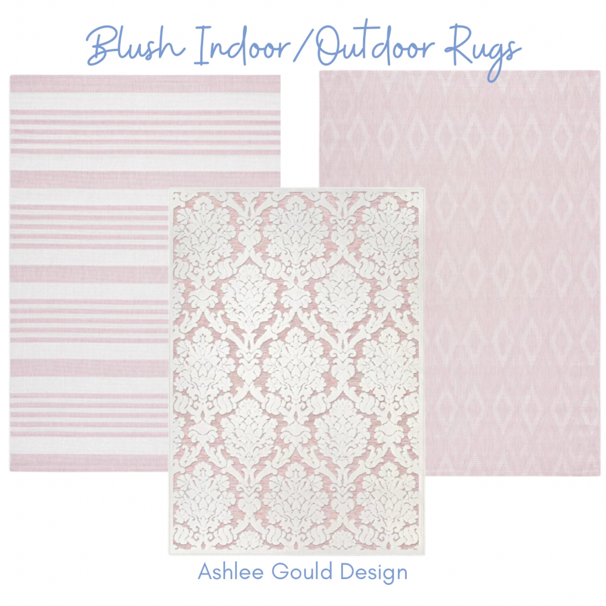 Rounded up some blush indoor/outdoor rugs. 

Amazon find, Wayfair find, Walmart find, area rug, outdoor living 

#LTKFind #LTKsalealert #LTKhome