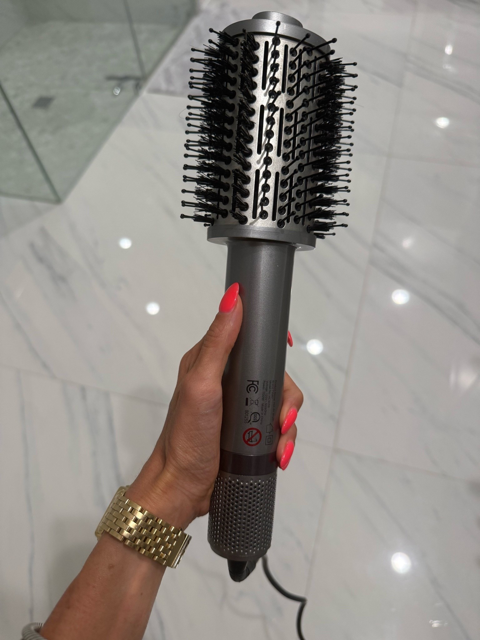 Borrowed this hair dryer brush from my mom. It doesn’t pull or tug and gets your hair smooth and also has different heat settings

#LTKBeauty