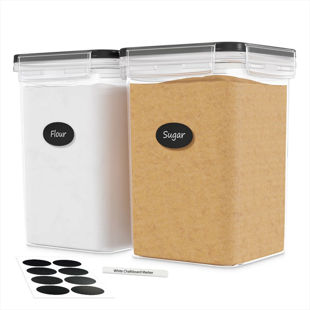 Food Storage Container Including Labels and a Marker (Set of 2) | Wayfair North America
