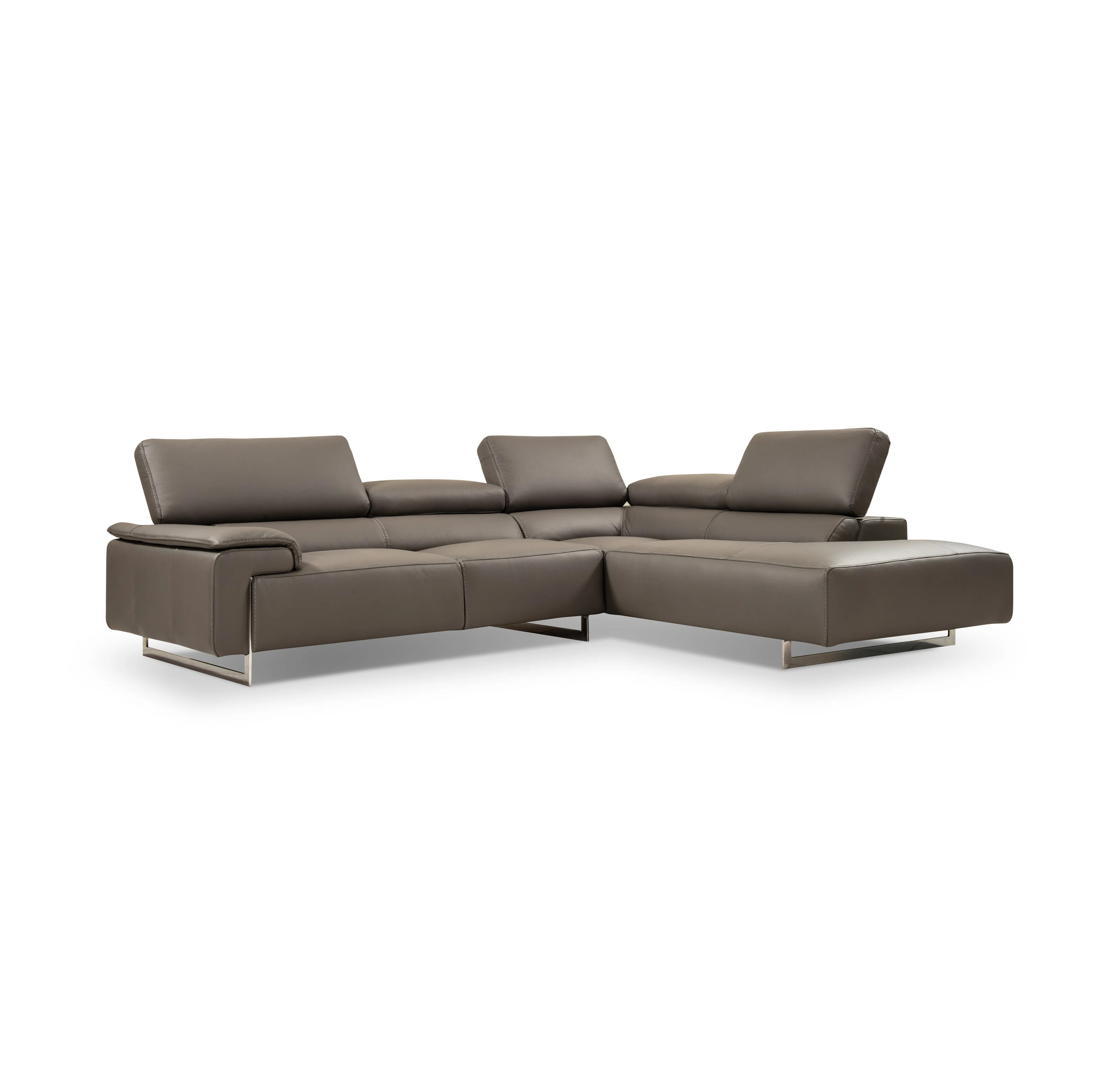Alysan 2 - Piece Leather Sectional | Wayfair North America
