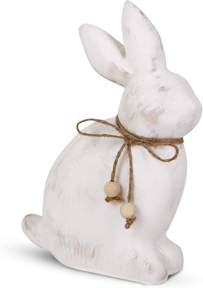 Easter Decorations Bunny Decor: Antique Wood Farmhouse Rabbit Figurines, Vintage Easter Bunny Sta... | Amazon (US)