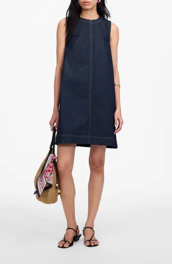 Madewell Boxy Sleeveless Denim Shift Dress in Essex Wash at Nordstrom Rack, Size 4 | Nordstrom Rack