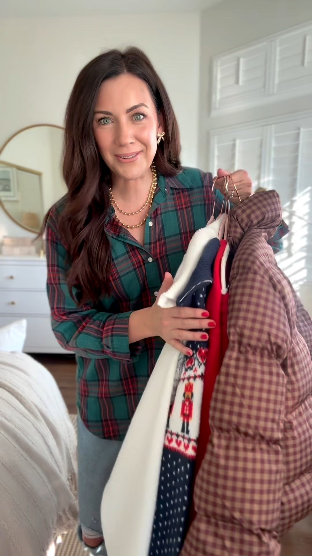 Comment DETAILS to shop✨ target sale calls for a comfy, cozy festive haul & almost all is on sale! 
.
.
SIZING-
Aspen pullover-large
Nutcracker quarter zip-small
Merry & bright pullover-large
Heels-run tts
Gingham jacket-small
Red sweatpants-medium, need small
Amazon leggings-small
Gap jeans-run tts, 4 regular
Eyelash sweater-small 
.
.
Target style 


#LTKCyberWeek #LTKHoliday #LTKGiftGuide