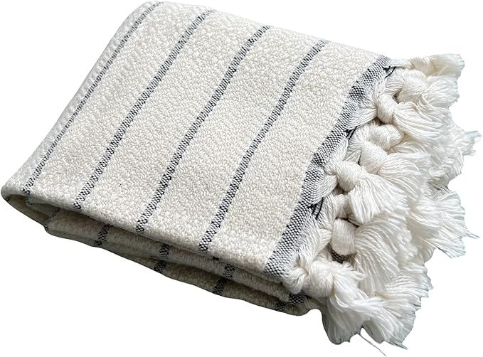 MyAprils Decorative Hand Towel, White Black Kitchen Towels, Turkish Hand Towel Boho Farmhouse Mod... | Amazon (US)