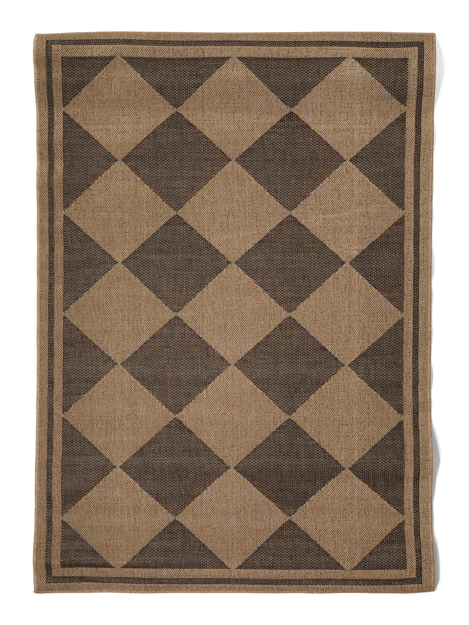 Made In Turkey 4x6 Outdoor Checkered Rug | TJ Maxx