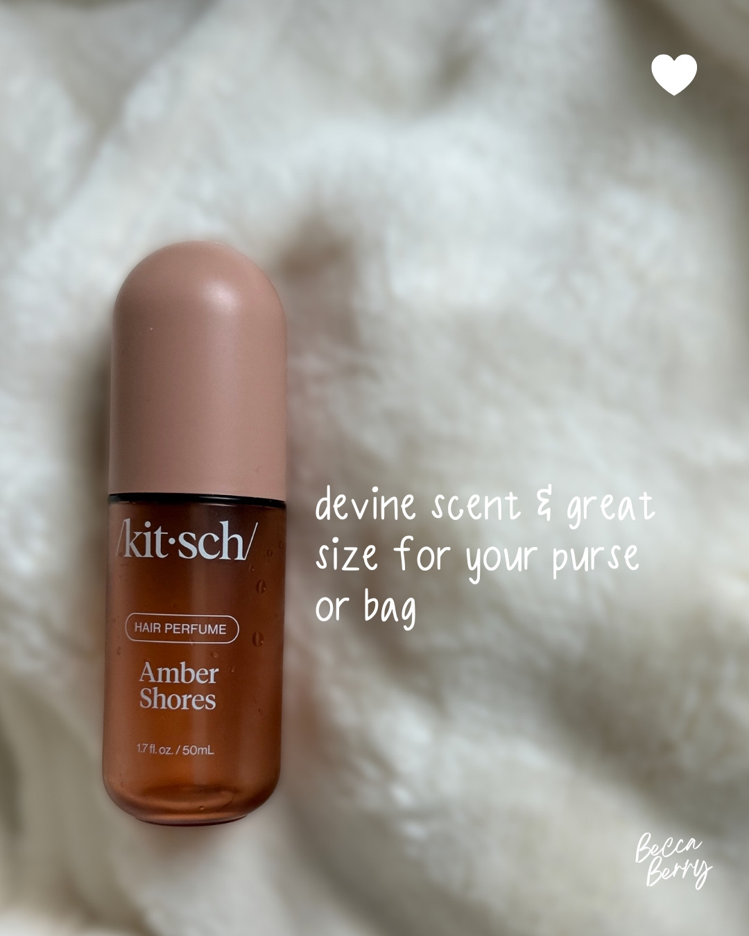 Obsession with the Kitsch Hair Perfume is an understatement.

This size is perfect for when you are on the go and want a light mist to refresh.

I really hope they come out with a larger size for everyday use. This size is great for throwing in your purse, bag, or carry-on for travel. 1000000/10 would recommend! 

 #LTKFindsUnder50 #LTKBeauty #LTKTravel