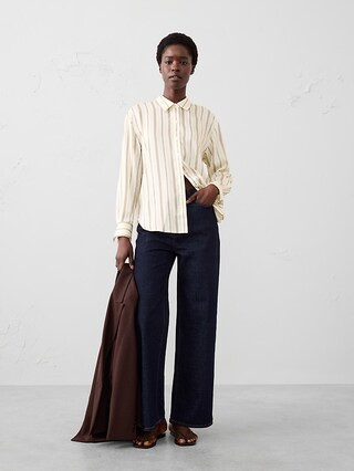 Classic Silky Shirt | Banana Republic Factory