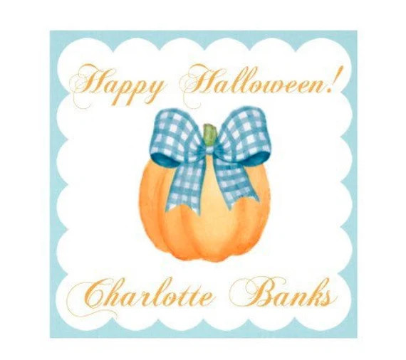 Personalized 3 Inch Printable Halloween Tags | Etsy (US)