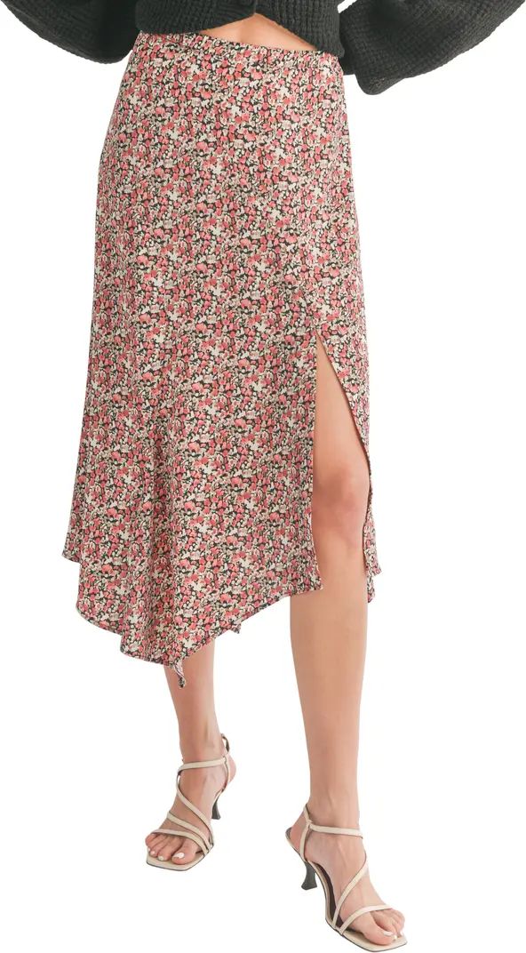 Lush Floral Print Midi Skirt | Nordstromrack | Nordstrom Rack