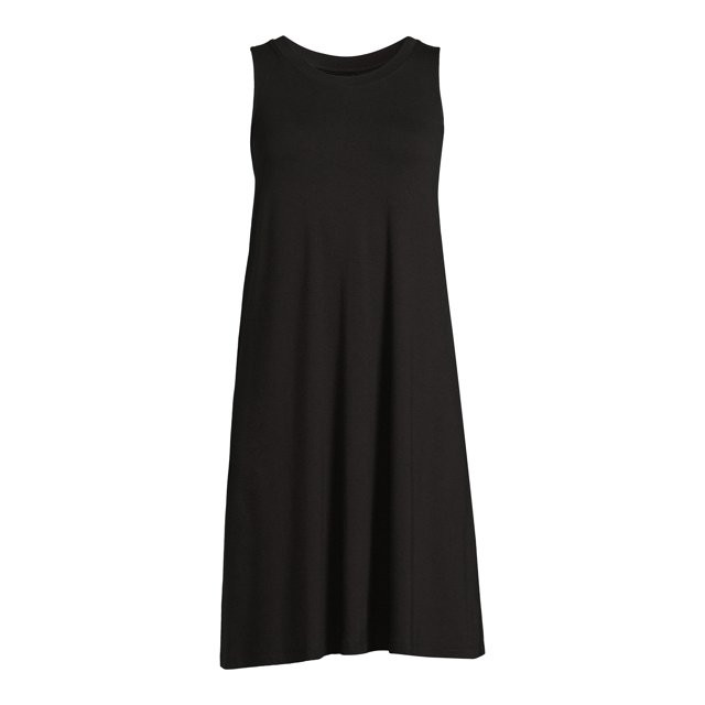 Time and Tru Women's Sleeveless Knit Swing Dress, Sizes XS-XXXL - Walmart.com | Walmart (US)