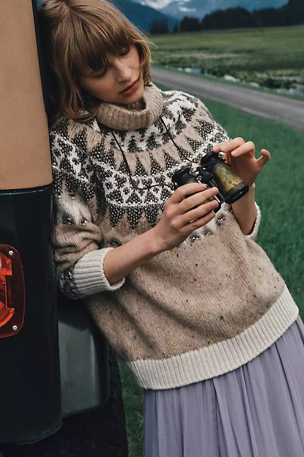 Pilcro Ribbed Turtleneck Sweater | Anthropologie (US)