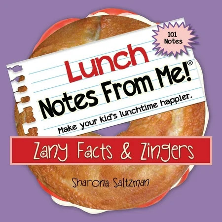 Lunch Notes From Me! “Zany Facts & Zingers” 101 Tear-off Lunchbox Notes for Kids | Walmart (US)