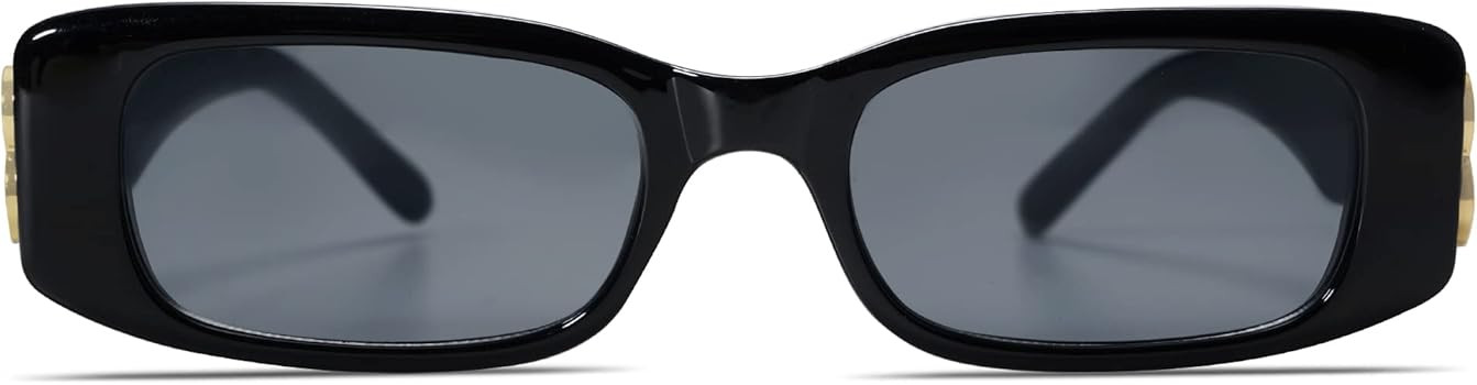 Allarallvr 2 Pack Rectangle Sunglasses for Women 90s Retro Trendy Y2K Aesthetic Vintage Square Su... | Amazon (US)