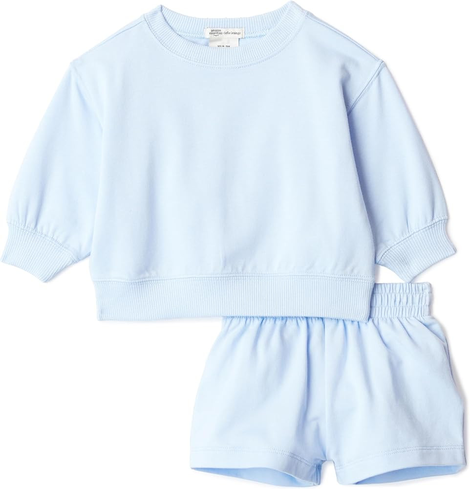 Amazon Essentials x Sofia Grainge Unisex Babies Toddlers and Kids' Sweatshirt and Shorts French T... | Amazon (US)