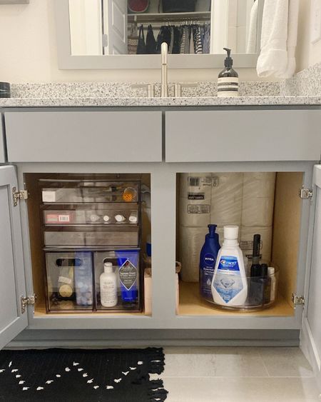 My boyfriends under the sink bathroom cabinet needed an organization  overhaul. Everything came from Target and total was $50. These products are perfect for the space now but could be moved to other areas of the home down the line as organization needs change 🤗

#LTKFind #LTKunder50 #LTKhome