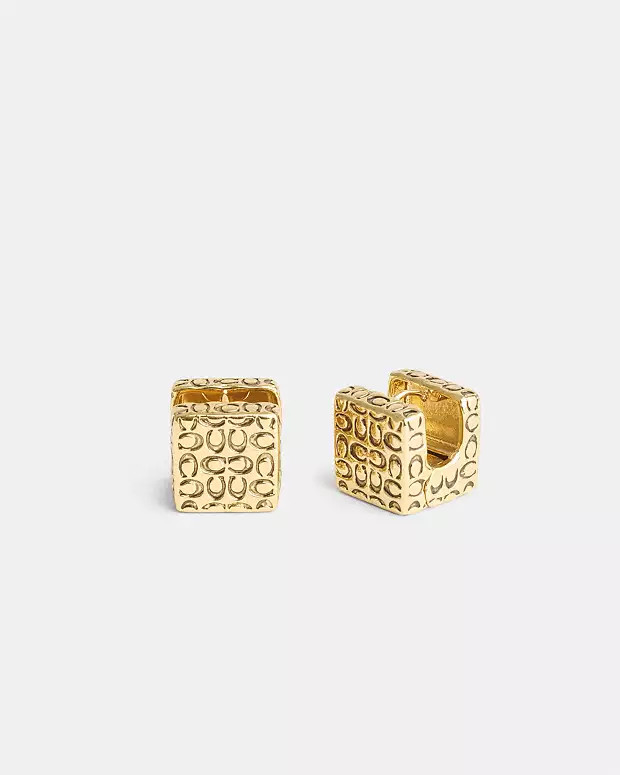 Quilted Cube Earrings | Coach (US)