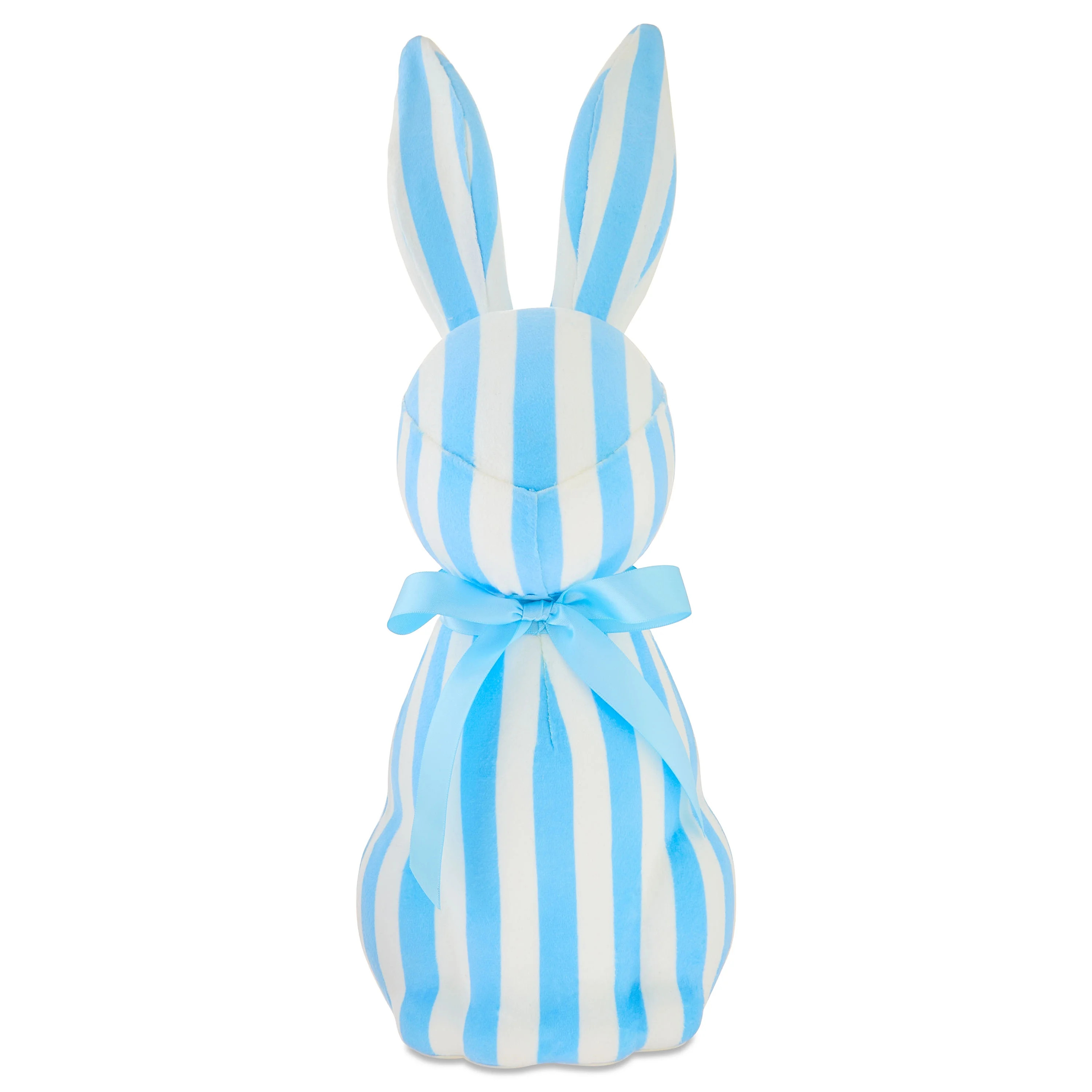 Striped Bunny Tabletop Decoration, Blue and White, 16", Easter by Way To Celebrate | Walmart (US)
