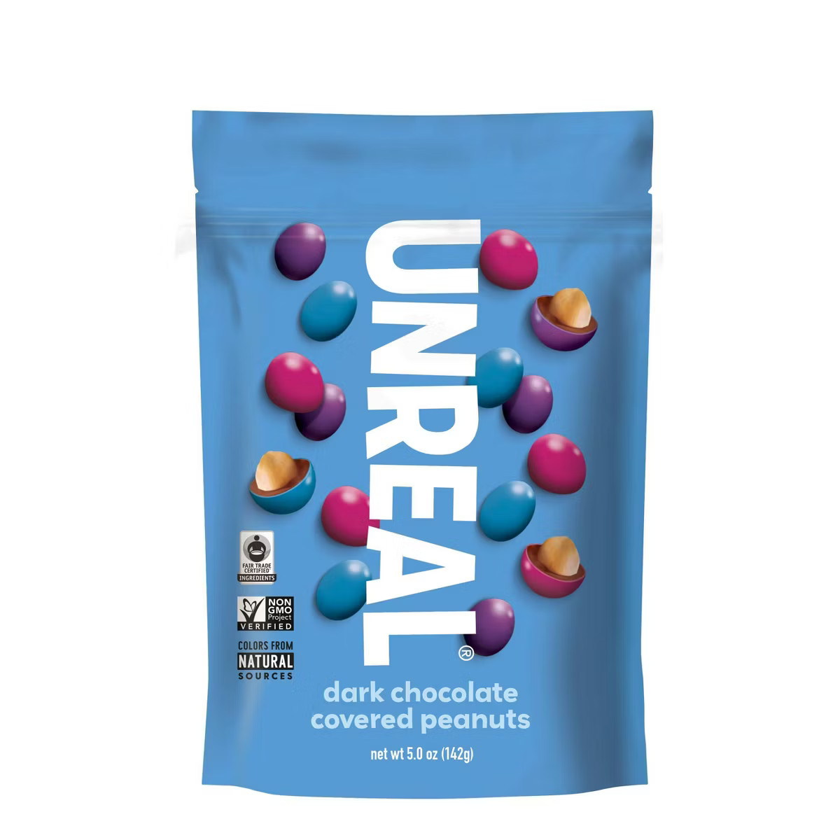 UNREAL Dark Chocolate Covered Peanut Gems - 5oz | Target