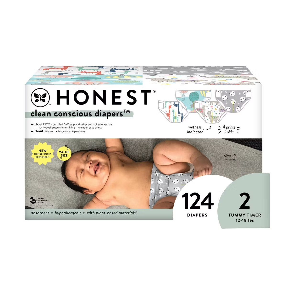The Honest Company Clean Conscious Disposable Diapers - (Select Size and Pattern) | Target