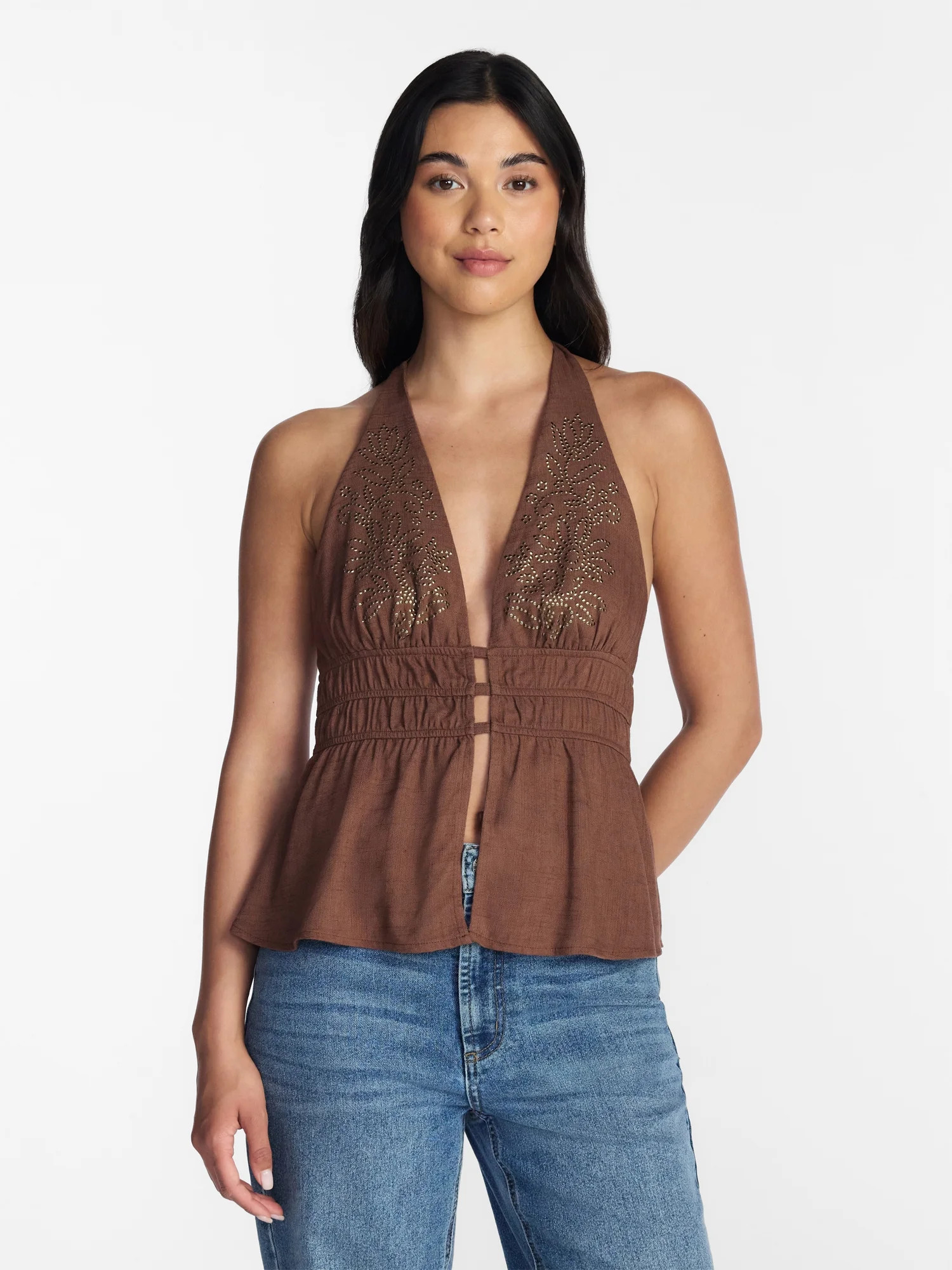 Madden NYC Women's Halter Top, Sizes XXS-XXL | Walmart (US)