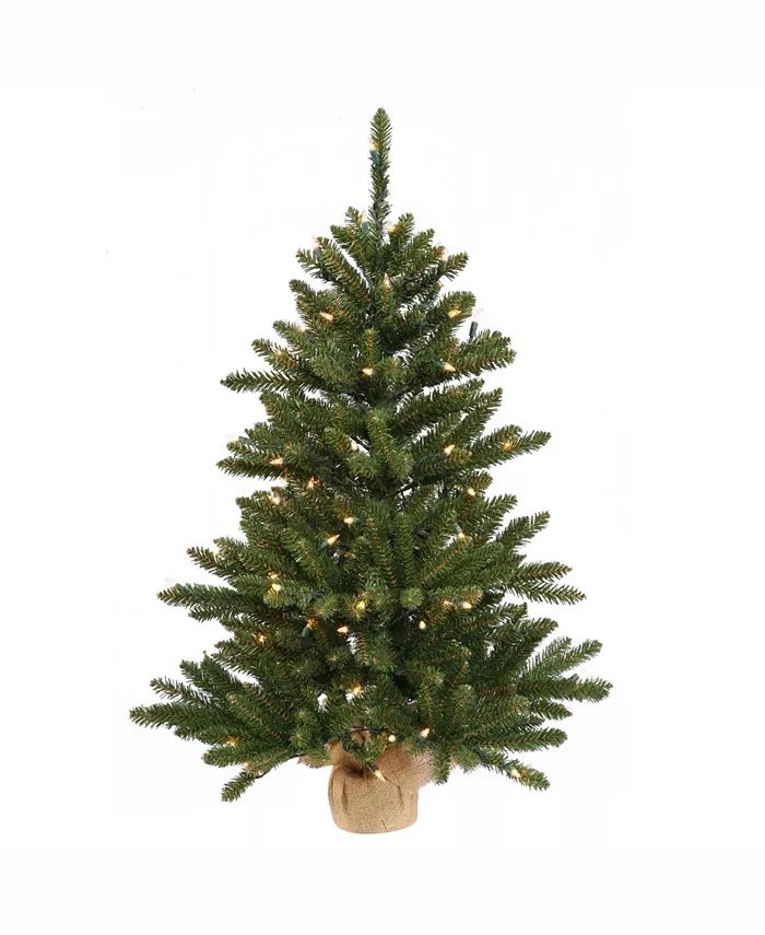 30 inch Anoka Pine Artificial Christmas Tree With 50 Warm White Led Lights | Macy's