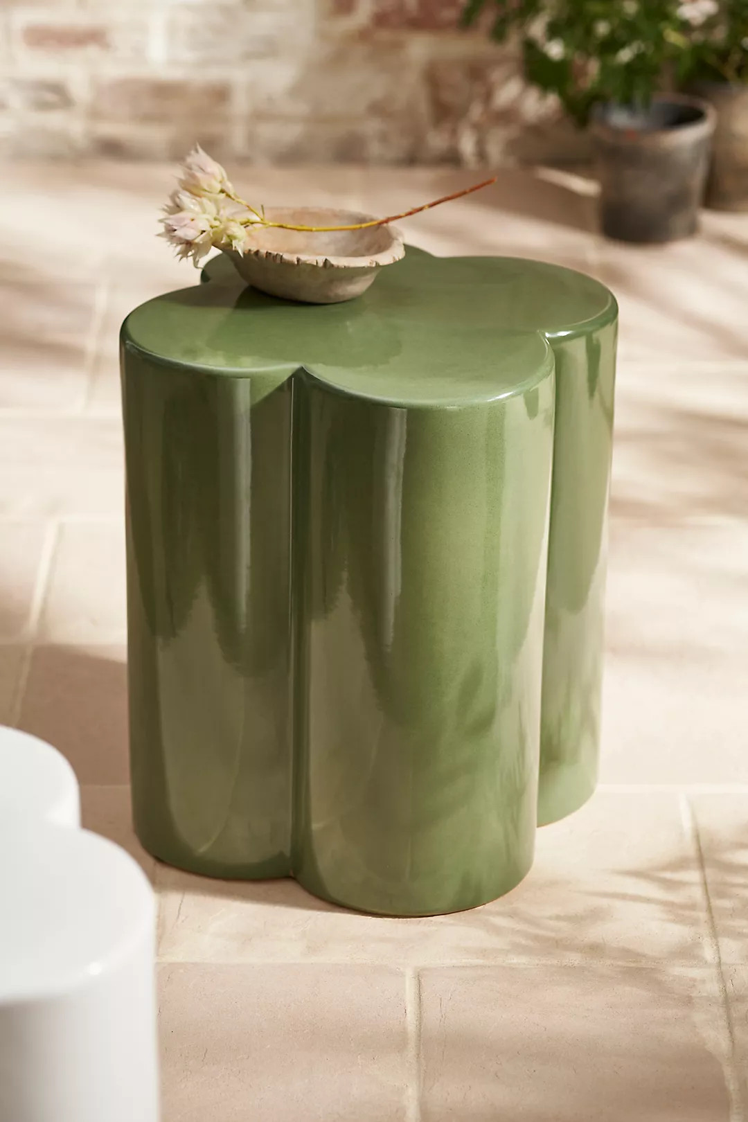 Clover Ceramic Side Table | Anthropologie (US)
