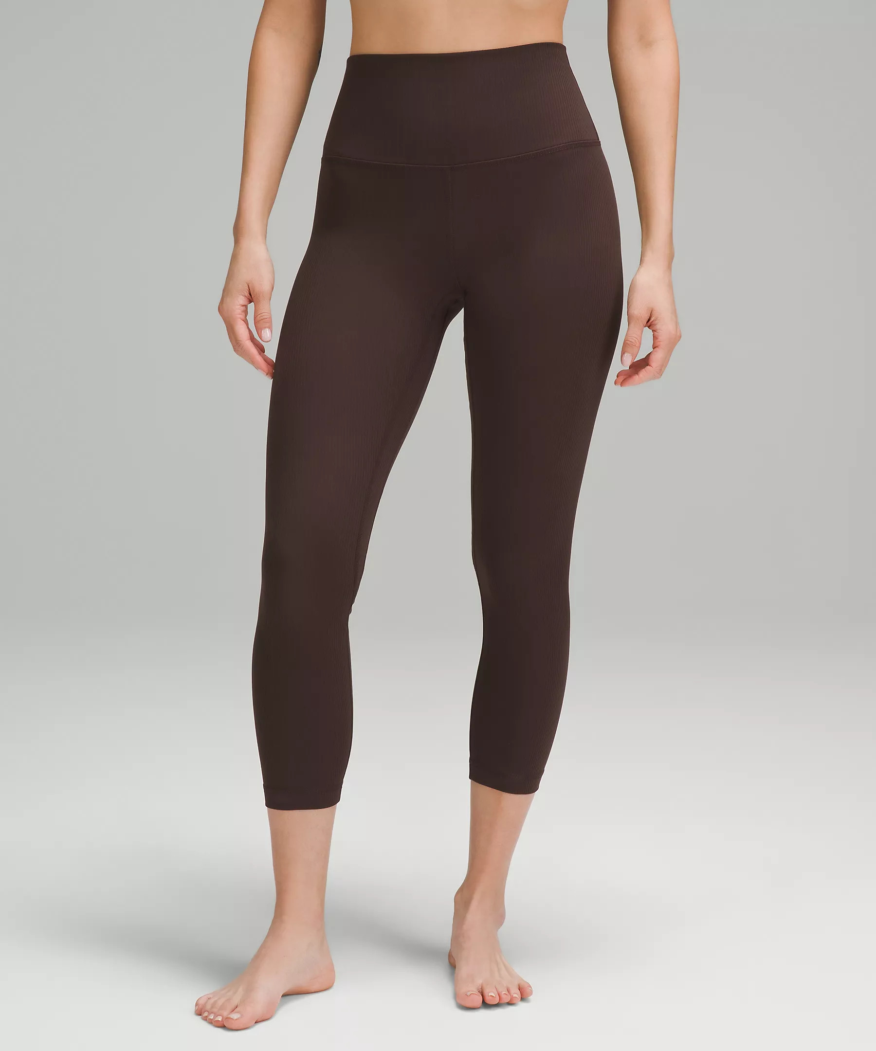 lululemon Align™ High-Rise Ribbed Crop 23" | Women's Leggings/Tights | lululemon | Lululemon (US)