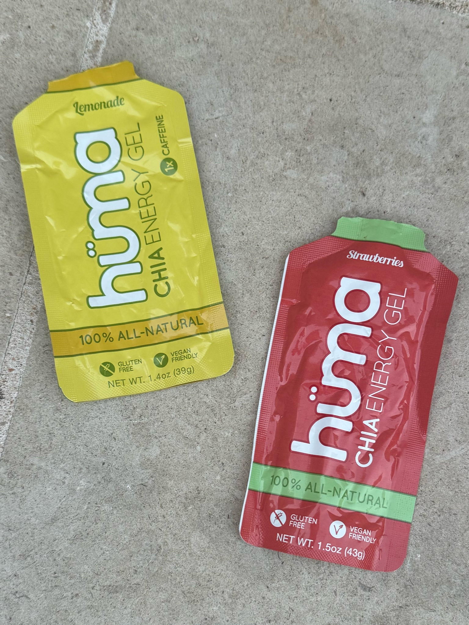 Running gels! Strawberry is delicious don’t get lemonade! 