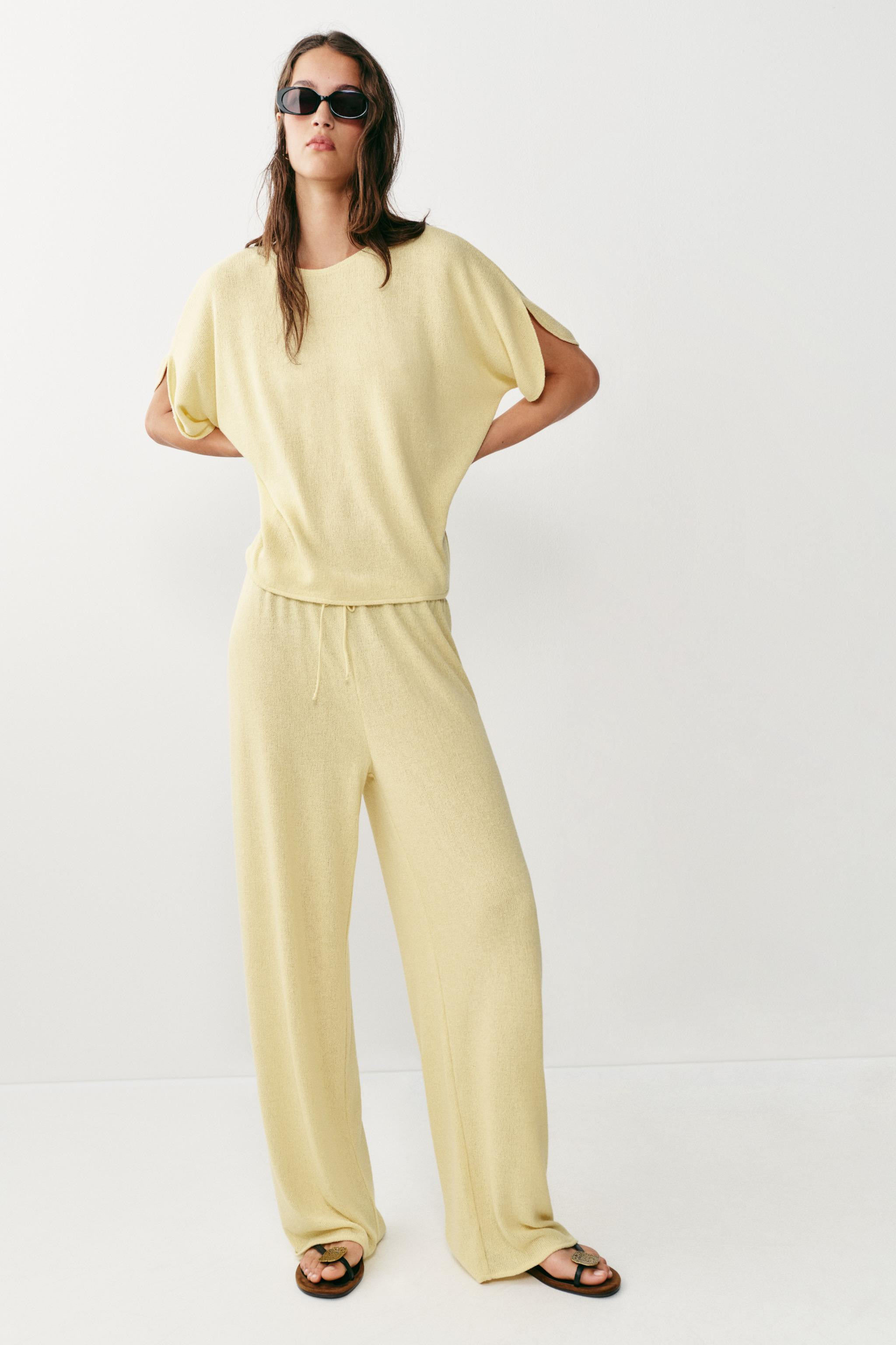 RUSTIC CAPE SLEEVE TOP | Zara UK