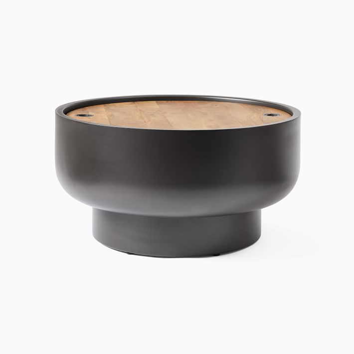 Drum Storage Coffee Table (32"&ndash;40") | West Elm (US)