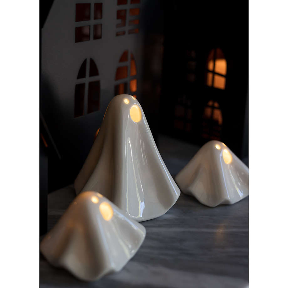 Ceramic LED Ghosts | Crate & Barrel | Crate & Barrel