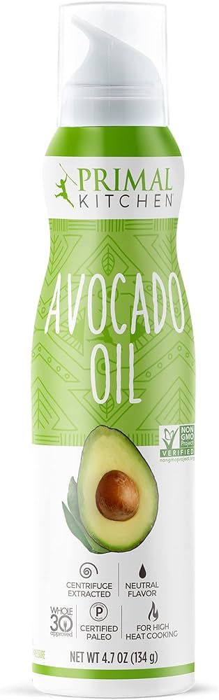 Primal Kitchen Avocado Oil Spray, Whole 30 Approved & Cold Pressed, 1 Can - 4.7 Ounce | Amazon (US)