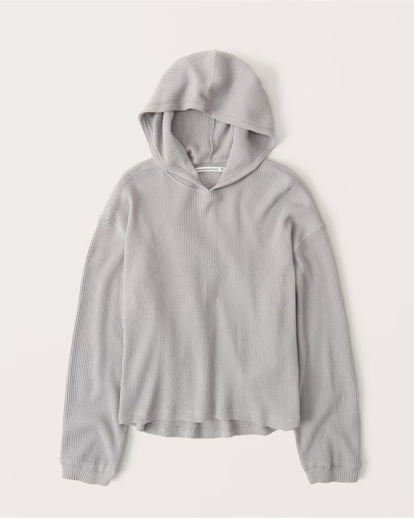 Waffle Cutoff Hoodie | Abercrombie & Fitch (US)