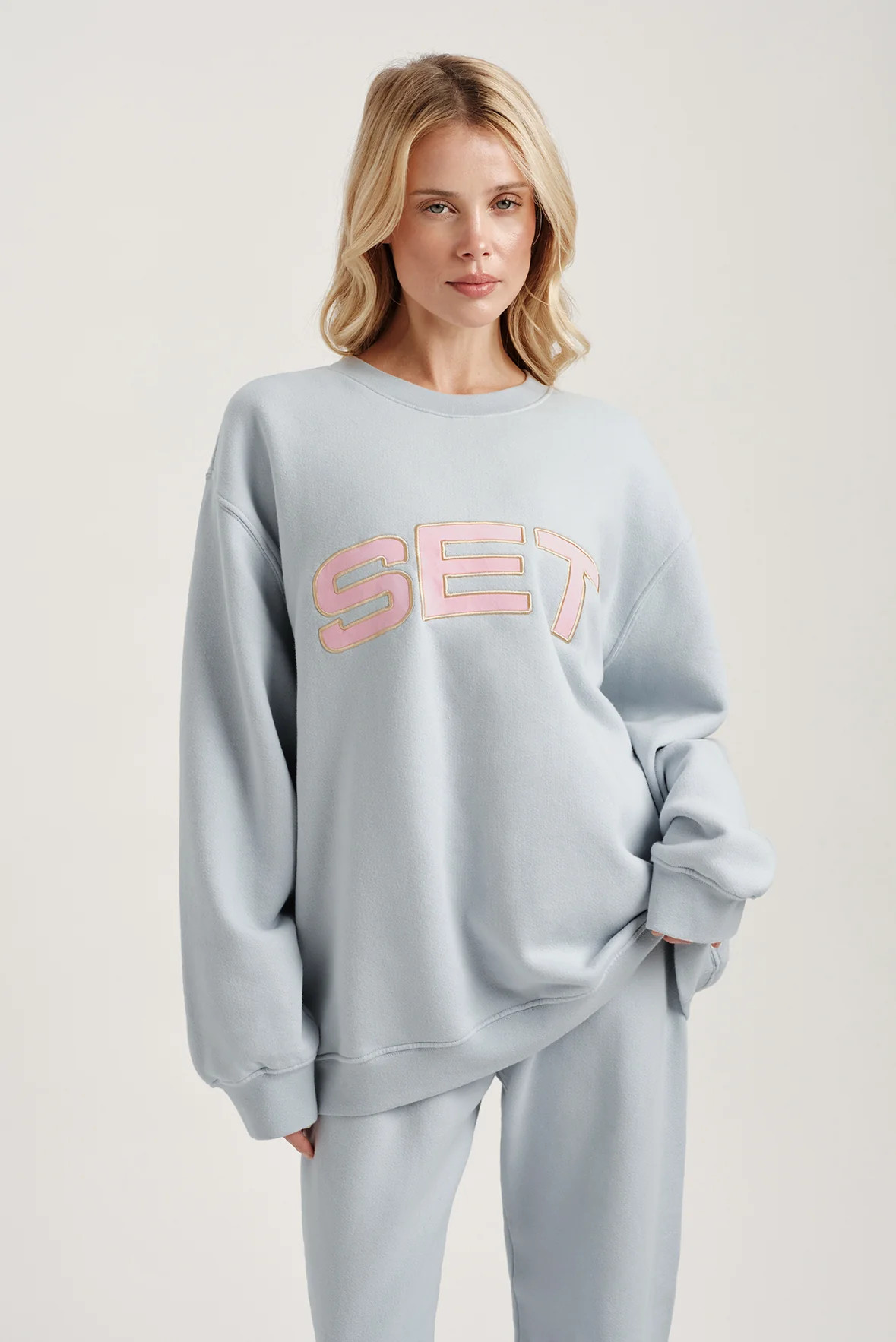 MIDWEIGHT SWEATS STAPLE SET CREWNECK - BLUSH | SET Active
