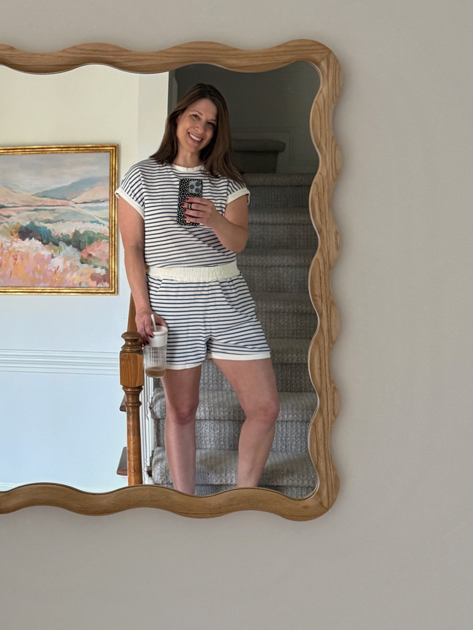 Wore this blue striped set on repeat last summer! So much so that I grabbed the brown set too.

#LTKOver40 #LTKmomlife