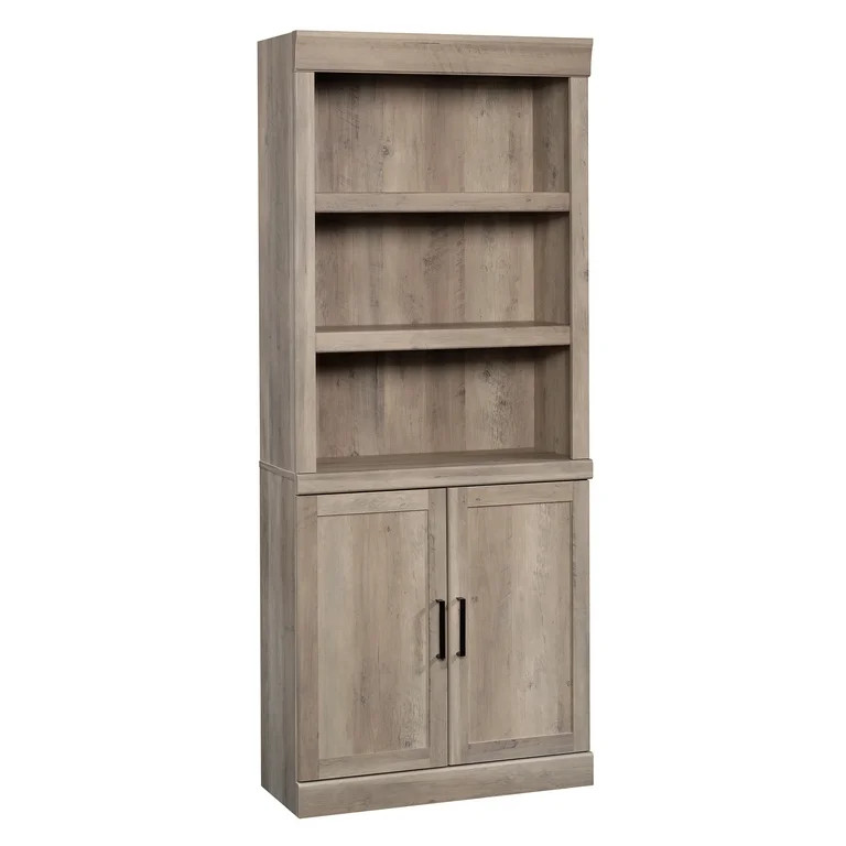 Better Homes & Gardens Glendale 5 Shelf Bookcase with Doors, Rustic Gray Finish | Walmart (US)