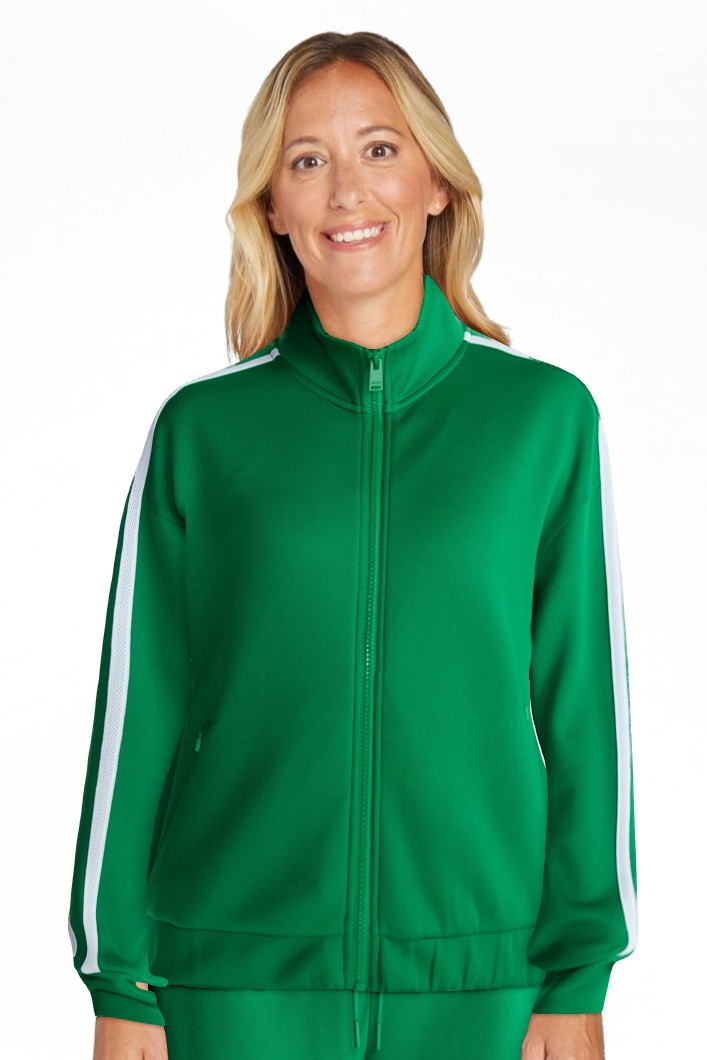 Avia Women's Pique Knit Tennis Jacket, Sizes XS-3X | Walmart (US)