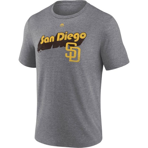 MLB San Diego Padres Men's Short Sleeve Tri-Blend T-Shirt | Target