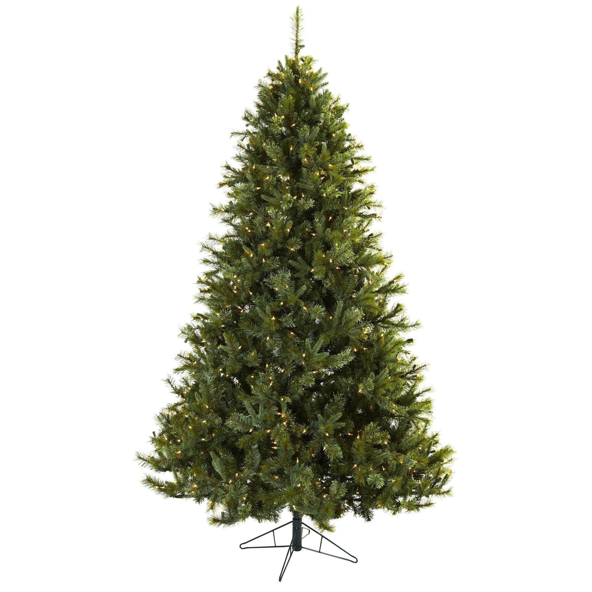 7.5' Majestic Multi-Pine Christmas Tree w/Clear Lights | Nearly Natural
