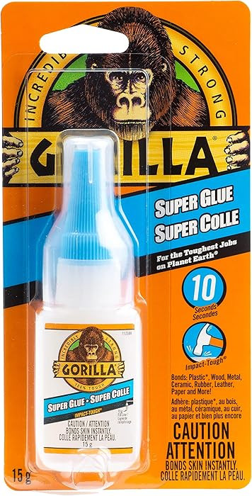 Gorilla Super Glue Liquid, Fast-Setting, Versatile Cyanoacrylate Glue, Anti-Clog Cap, Flow Contro... | Amazon (CA)