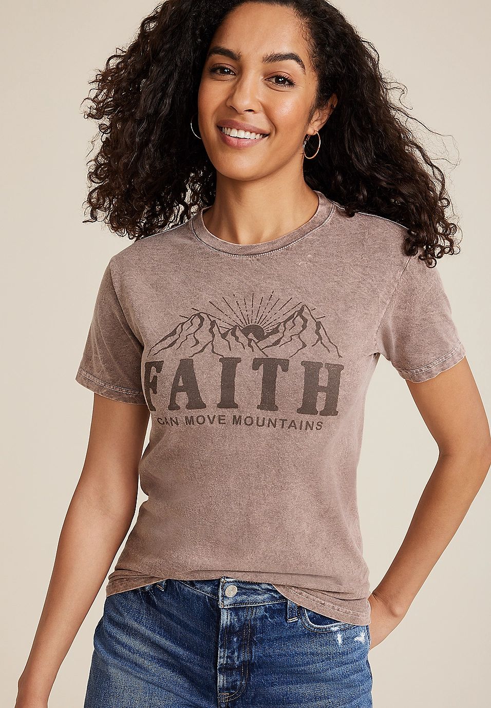Faith Can Move Mountains Graphic Tee | Maurices