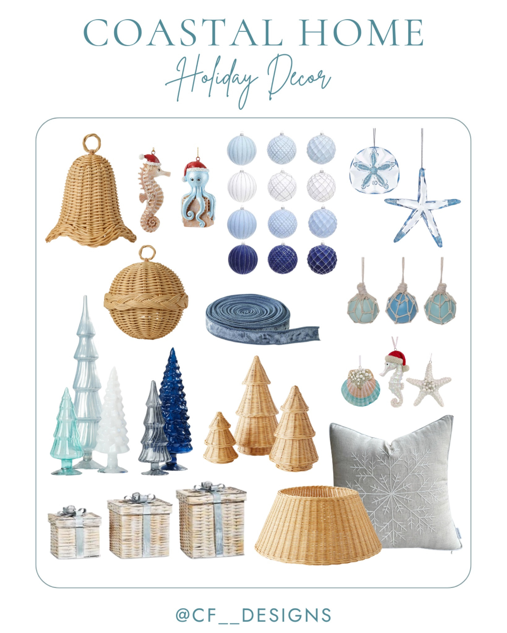 Coastal vibes meet Christmas magic with beachy decor that brings calm and charm to the season. Simple, serene, and full of holiday cheer. #CoastalChristmas #BeachyHolidayDecor #SeasideCelebrations #CoastalHome #ChristmasByTheSea #HolidayDecor #CoastalLiving #CoastalVibes #ChristmasDecor #Christmas 

#LTKHome #LTKHoliday #LTKFindsUnder100