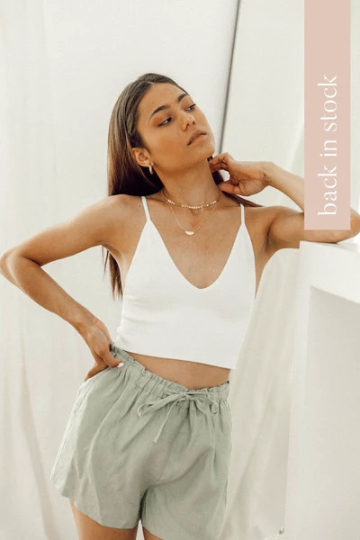 Lost In Translation White Bralette | Luca + Grae 