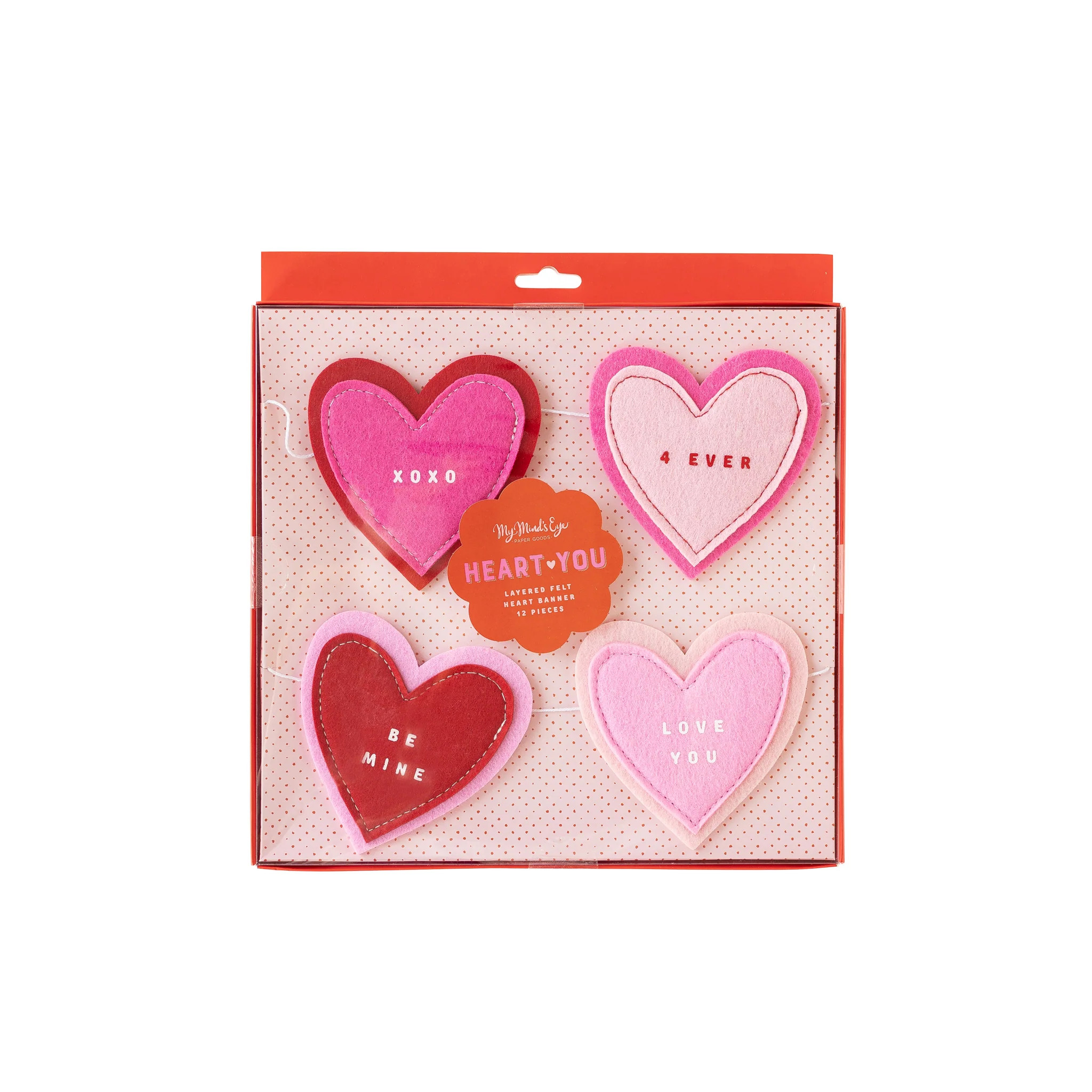 Felt Heart Banner Set | My Mind's Eye