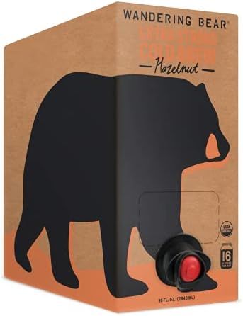 Wandering Bear Extra Strong Organic Cold Brew Coffee On Tap, Hazelnut, 96 fl oz - Smooth, Unsweetene | Amazon (US)