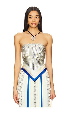 Shona Joy Tyler Silk Scarf Top in Bandana Print from Revolve.com | Revolve Clothing (Global)